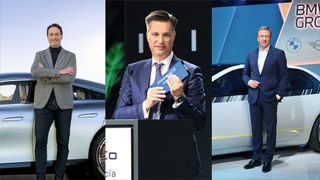 Was haben die Vorstände der großen Automobilhersteller 2022 verdient? (Bild: Tom Kirkpatrick; BMW Group, Volkswagen AG, Mercedes-Benz AG)