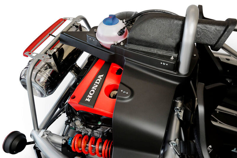 Der Motor stammt vom Honda Civic Type R, ist zwei Liter groß, turbogeladen und leistet 239 kW/325 PS. (Ariel Motors)
