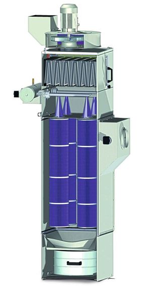… und hier die Anlage mit Patronenfiltern. (Bild: Ruwac)