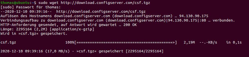 ConfigServer Security & Firewall (CSF) installieren und einrichten ...