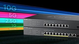 Die XS1930-Switches unterstützen 100M, 1G, 2,5G, 5G und 10G. Für jede Geschwindigkeit blinkt eine LED in einer bestimmten Farbe. (Bild: Zyxel)