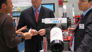 Highlight am Stand von Argo-Hytos auf der Hannover-Messe 2009 war der Hydraulikfilter Exapor Max 2. (Archiv: Vogel Business Media)