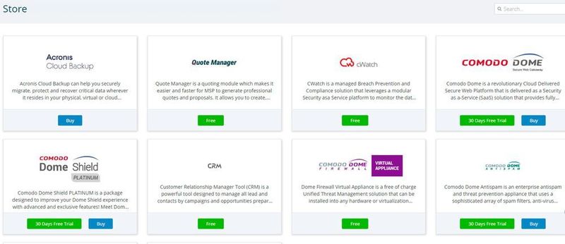 Über den Store von Tarian Patch Management können weitere Funktionen hinzugefügt werden, teilweise ebenfalls kostenlos. (Joos / Tarian)