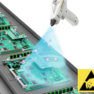Neutralisation von statischer Ladung an elektronischen Bauteilen zur Qualitätssicherung und als Personenschutz.(Bild: SMC)