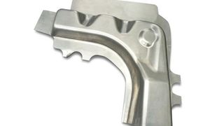 Durch die neuentwickelte Technologie der Aluminiumblech-Warmumformung lassen sich jetzt auch komplexe Geometrien erzeugen. (Bild: Schuler)