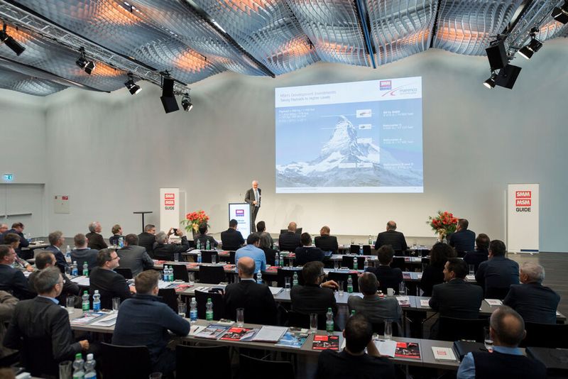 Andreas Löwenstein, CEO und VR-Mitglied Marenco Swisshelicopter AG, faszinierte die Zuhörer mit der jungen, vielversprechenden Unternehmensgeschichte, die nur Dank einem etwas 