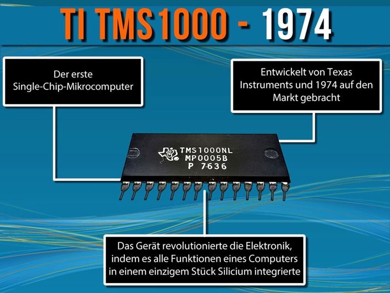 `Die Geschichte des Entwicklungskits´von element14: TI TMS 1000 (Bild: element14)