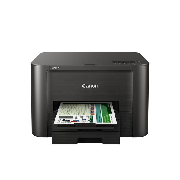 Der iB4050 ist der einzige reine Drucker in der Maxify-Modellpalette. Im Schwarzweißdruck liefert er bis zu 23 Seiten pro Minute. (Bild: Canon)