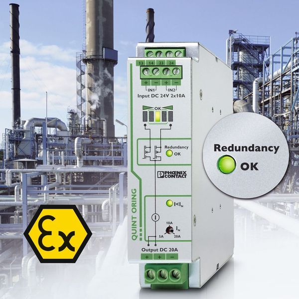 2000: Redundante, unterbrechungsfreie Stromversorgung minimiert Anlagenstillstände. (Phoenix Contact)