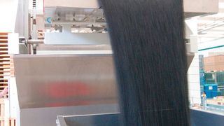 Um die Schüttgutabwicklung effizienter zu gestalten, hat  eine vollautomatische Oktabin-Drehstation (ODS) zur gründlichen Entleerung der Schüttgüter entwickelt.  (Bild: Eichholz Silo und Anlagenbau)