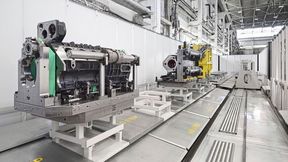 Als Automatisierungslösung wählte Tatra ein Fastems FPC3000-System, das vorerst zwölf, in einem späteren Schritt dann 18 Palettenplätze und einen Linearförderer beinhaltet. (Bild: Starrag/Ralf Baumgarten)