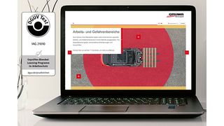 Jetzt ist es amtlich! Die „Jährliche Unterweisung Gabelstapler Online“ der Gruma-Akademie trägt ab sofort das DGUV-Test-Zeichen „Geprüftes Blended Learning-Programm im Arbeitsschutz“.  (Gruma Nutzfahrzeuge)