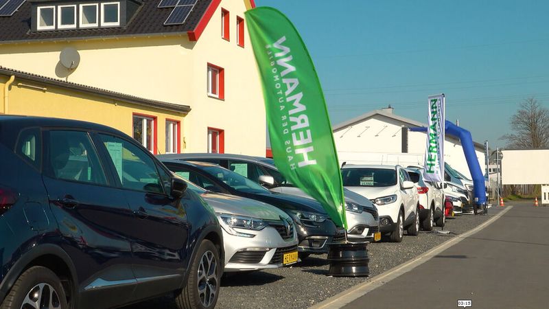 Unter anderem erlaubt der Zukauf einer weiteren Fläche nun die Präsentation von günstigen Gebrauchtwagen. (Bild: Hermann-Gruppe/Screenshot)