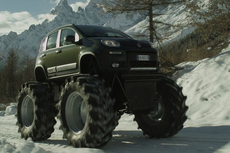 ...und zwar für einen Werbespot für den neuen Panda 4x4. (Foto: Fiat)