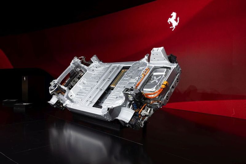 Die Technologien im Ferrari Elettrica. (Bild: Ferrari)