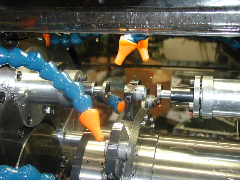 Bild 2: Für die auf der Maschine vorhandenen Bearbeitungsstationen, die bei der Fertigung der Drehteile frei bleiben, wurde ein spezielles Messsystem für Längen und Durchmesser entwickelt. (Archiv: Vogel Business Media)