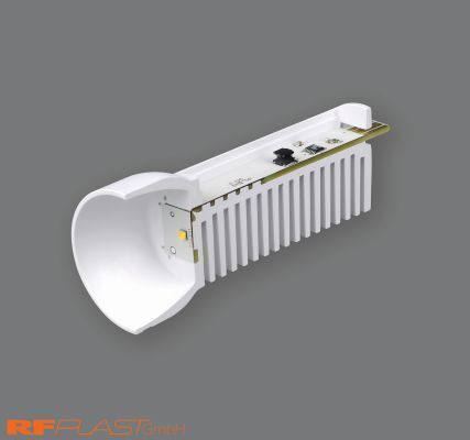 Bild 3: Der thermoplastische Kunststoff füllt bei niedrigem Druck feine Kavitäten der Spritzgussform. (RF Plast)