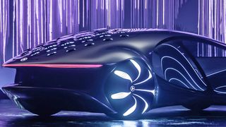 Kompostierbare Batteriematerialien, die frei von Metallen und seltenen Erden sind: Ein Ansatz der Studie „Vision AVTR“ von Daimler in puncto Nachhaltigkeit. (Bild: Daimler)