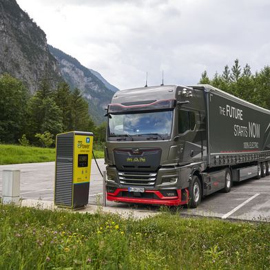 Elektrische Lkw wie der MAN eTGX sind in China zunehmend gefragt. (Bild: MAN Truck & Bus SE)