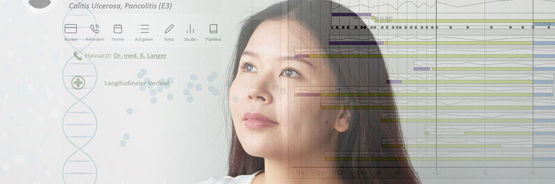 Das digitale Patientenmodell des Fraunhofer-Leitprojekts Med²icin unterstützt Medizinerinnen und Mediziner mit KI-basierten Analysen bei der Auswahl der bestmöglichen und kosteneffizientesten Behandlung. 