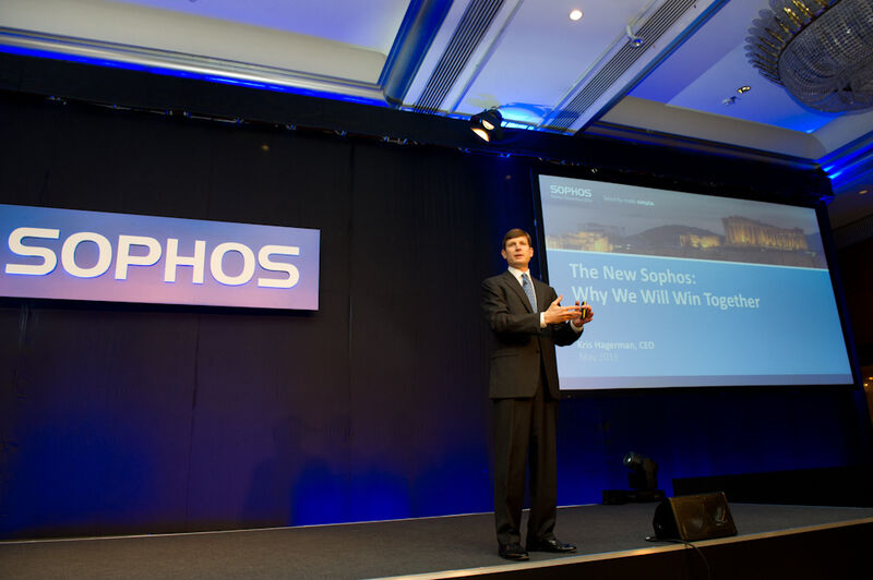 Sophos-CEO Kris Hagerman präsentierte die neue Firmenstrategie und zeigte sich siegesgewiss. (Bild: Sophos)
