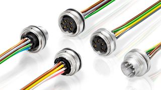 Neu im Miniatur-Bereich sind u. a. die M16 IP40/IP67 Flanschsteckverbinder mit Litzen. (Binder)