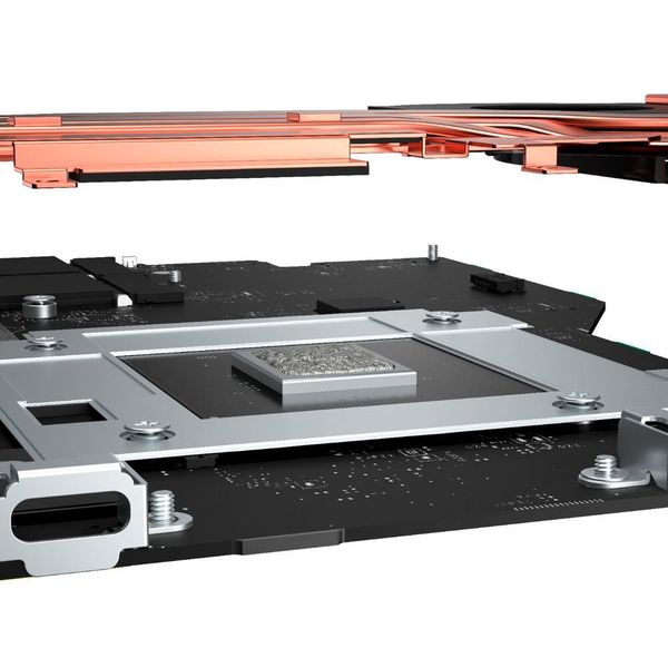 Die Verbindung zwischen CPU und Kühlkörper stellt ein spezielles Gallium-Silizium-Flüssigmetall her, das für eine besonders effiziente Wärmeabfuhr sorgen soll. (Dell)