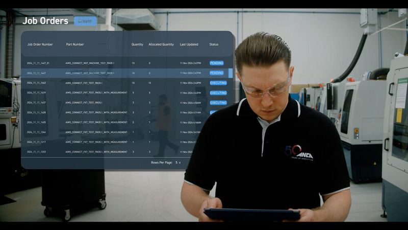 Among other things, the server-based system for digital production control provides step-bystep instructions for operating personnel so that processes run smoothly right from the start. (Source: Anca Europe)