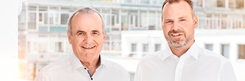 Agorum Core ist ein Enterprise-Content-Managementsystem made in Germany. Zwei der drei Geschäftsführer sind Rolf Lang (links) und Oliver Schulze (rechts).