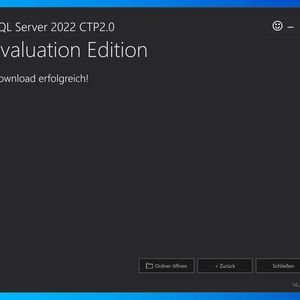 Erfolgreicher Download der Installationsdateien von SQL Server 2022.(Bild:  Joos (Screenshot))