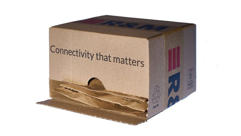 Nachhaltige Verpackungen für Einzelverpackungen und ... (Bild: R&M (Reichle & De-Massari AG))