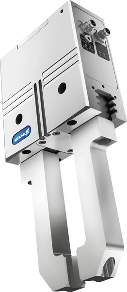 Der Schunk PGN-plus-E verfügt über eine robuste, dauergeschmierte Vielzahnführung zur Aufnahme hoher Momente und ist lebenslang wartungsfrei. In der Version mit IO-Link erfüllt er vollständig den Class-B-Standard. (Schunk GmbH & Co. KG)