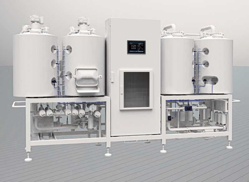 Wohl bekomm's! Zum Jubiläum zeigt Jumo Systemkompetenz mit einer kompakten Brauanlage voller MSR-Technik aus Fulda. (Bild: Jumo)