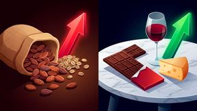 Während die Importkosten für Rohwaren wie Kakao und Kaffee explodierten, konnten Hersteller diese Belastungen durch Preiserhöhungen bei veredelten Exportgütern wie Schokolade und Käse kompensieren. (Bild: Gemini 3 Pro Image / KI-generiert)