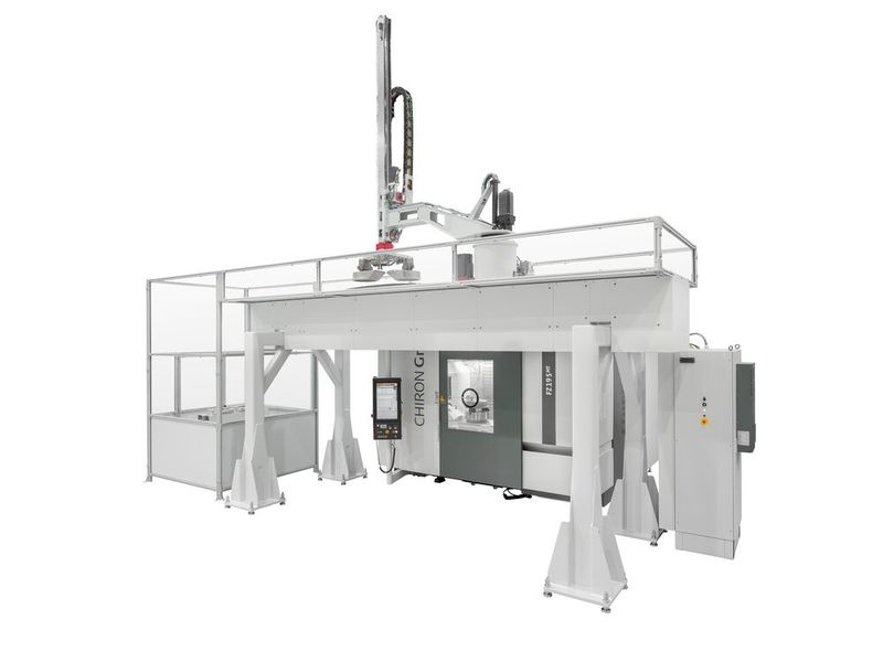 „Where Automation Meets Machining Excellence“: Auf mehr als 1500 Quadratmetern zeigte die Chiron Group innovative Komplettsysteme aus Fertigungszentrum und Automation, für die Mikrobearbeitung ebenso wie für Großwerkstücke.  (Bild: Chiron)