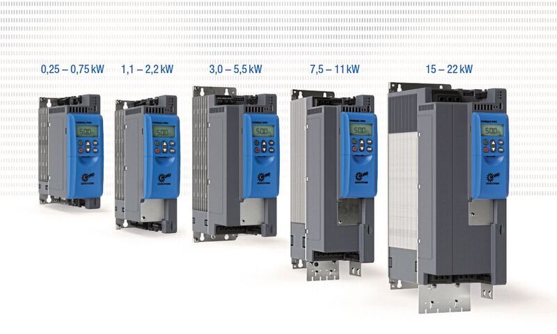 Die neuen Nordac PRO-Schaltschrankumrichter decken Motornennleistungen von 0,25 bis 5,5 kW ab.  (Bild: Nord Drivesystems)