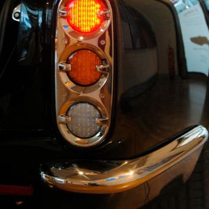 Klassiker: Die Rückleuchte war in den Sechzigerjahren häufig zu sehen. Jetzt ist sie eine Rarität.(Bild:  Baeuchle)