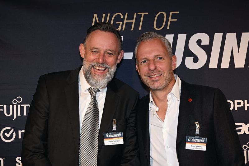 Bernd Tillmann (l., TAROX) und Björn Siewert (S&K) (Bild: Hannes Magerstädt)