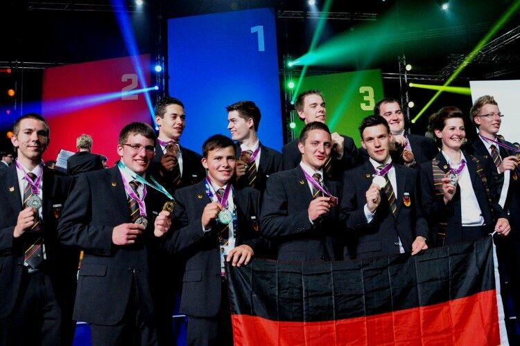Am Ende konnten sich elf deutsche Teilnehmer über eine Gold-, Silber- oder Bronzemedaille freuen. (Foto: World Skills Leipzig)