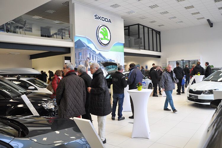 Skoda hatte die Einführung des Fabia Kombi mit dem „Skoda Buffet“ verknüpft, einem Tag der offenen Tür. (Foto: Autohaus Koch)