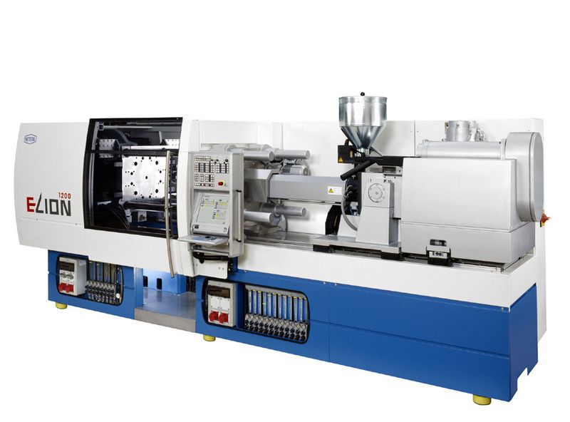 Spritzgießmaschine der elektrischen Baureihe Elion. Auf der K 2007 werden aus dieser Reihe die 800-kN- und 1750-kN-Baugröße vorgestellt. (Archiv: Vogel Business Media)