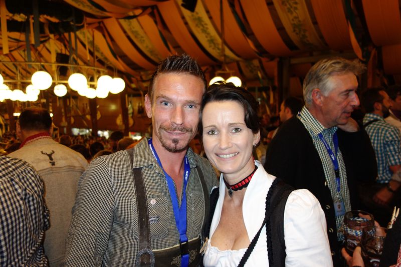 Einfach nur schee - Oliver Weiss, Ingram Micro und Katja Neumann, NEC (Bild: IT-BUSINESS)