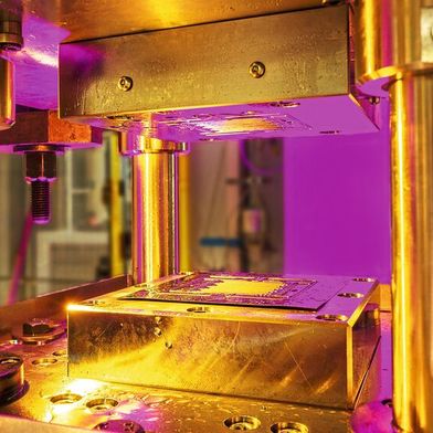 Werkzeug für die passive Hochdruckblechumformung. (Bild: Fraunhofer IWU / Rico Demuth)