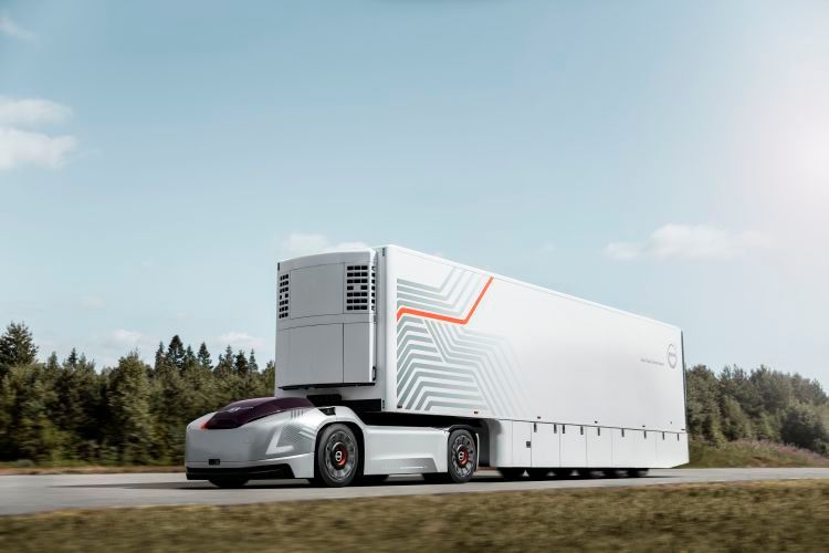 Für die Zukunft forscht Volvo Trucks an autonomen Elektrofahrzeugen für die Transportbranche. (Bild: Volvo)