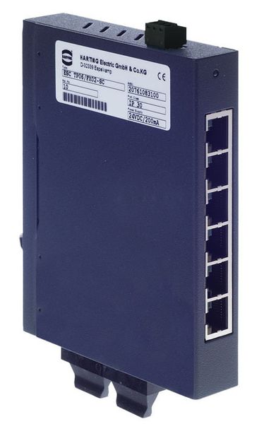 Harting Ethernet-Switch eCon 3062-AD mit erweitertem Temperaturbereich und Anschluss für Lichtwellenleiter. (Bilder: Harting) (Archiv: Vogel Business Media)