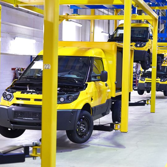 Die Deutsche Post stellt die Streetscooter-Produktion noch 2020 ein.(Bild:  Streetscooter)
