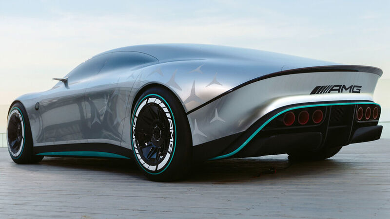 Auf dem Heck prangt der AMG-Schriftzug. (Bild: Mercedes-Benz)