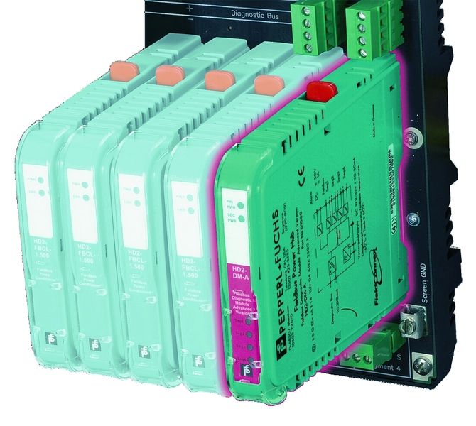 Advanced Diagnostic Modul (ADM) für das FieldConnex Power Hub-System Bild: Pepperl+Fuchs (Archiv: Vogel Business Media)
