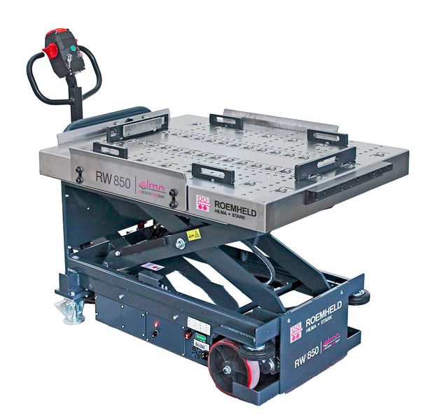 The new Elmo RW 850 mould and die changing cart from Roemheld will be launched at Mach 2026. (Source: Roemheld)