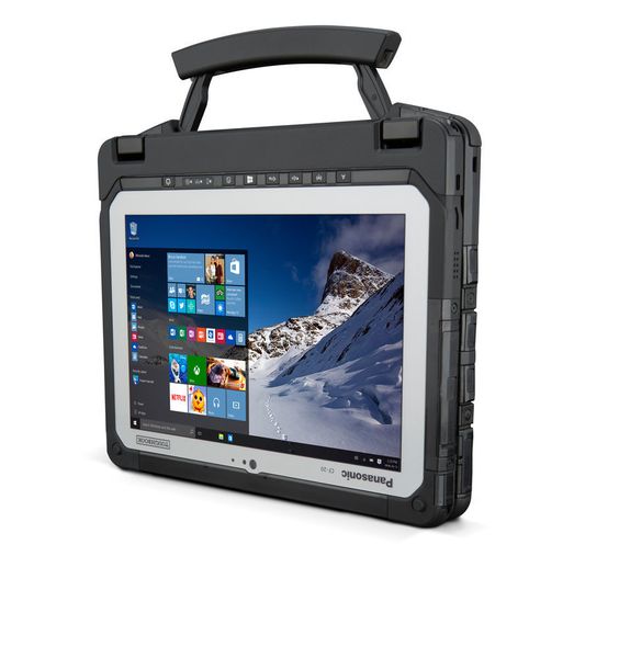 das Toughbook besitzt einen kapazitiven 10,1 Zoll Wuxga Bildschirm mit einer Auflösung von 1920 x 1200 Pixel und 10-Finger-Multitouch. (Bild: Panasonic)